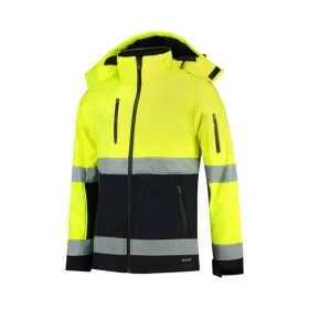   Softshell kabát unisex Bi-color EN ISO 20471 Softshell T52 fluoreszkáló sárga M méret