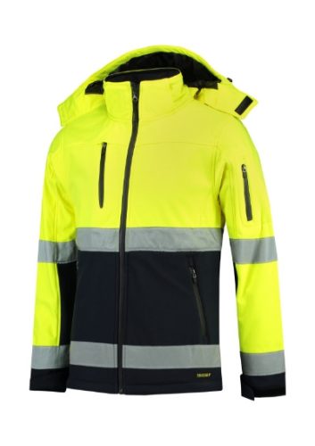 Softshell kabát unisex Bi-color EN ISO 20471 Softshell T52 fluoreszkáló sárga M méret