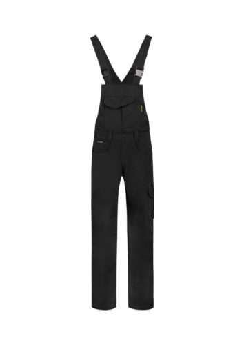 Kantáros munkanadrág unisex Dungaree Overall Industrial T66 fekete S méret