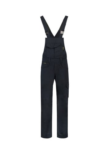 Kantáros munkanadrág unisex Dungaree Overall Industrial T66 tengerészkék S méret