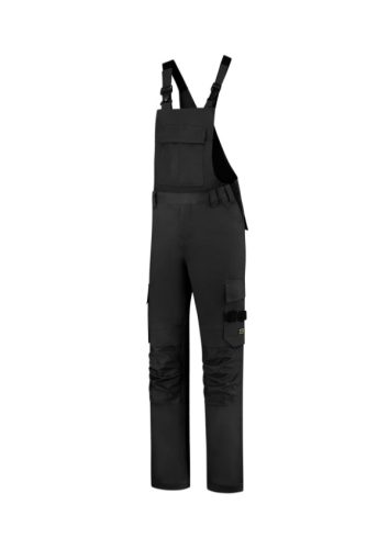 Bib & Brace Twill Cordura kantáros munkanadrág unisex fekete 48