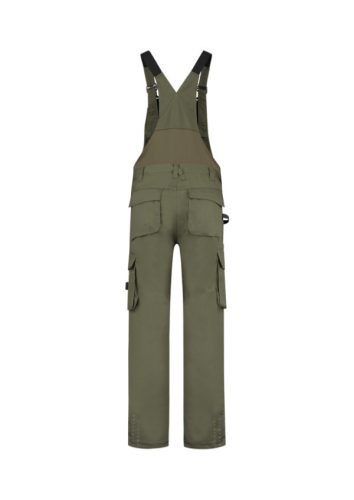 Kantáros munkanadrág unisex Bib & Brace Twill Cordura T67 army 46 méret
