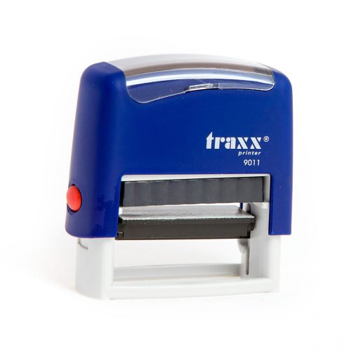 Automata kék TRAXX  9011 bélyegző egyedi kék lenyomattal