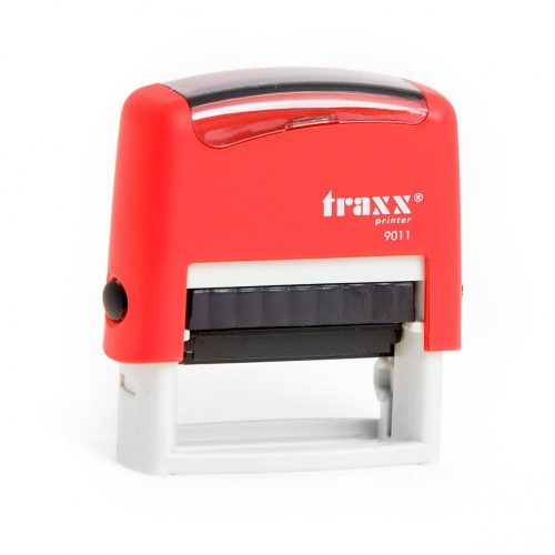 Automata piros TRAXX  9011 bélyegző egyedi fekete lenyomattal