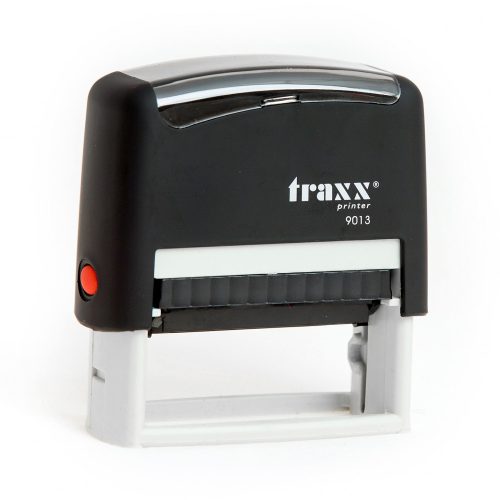 Automata fekete TRAXX  9013 bélyegző egyedi fekete lenyomattal