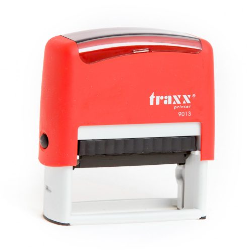 Automata piros TRAXX  9013 bélyegző egyedi fekete lenyomattal