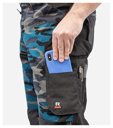 Munkanadrág férfi Vertex Camo W09 camouflage petrol 44 méret