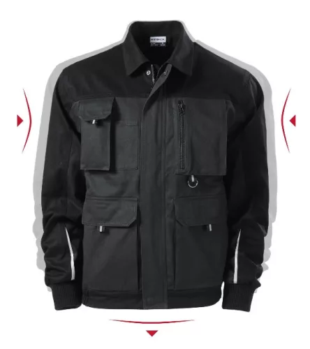 Munkakabát férfi Woody W51 ébenszürke 44/46 méret