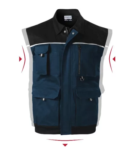 Munkamellény férfi Woody W52 tengerészkék 52/54 méret