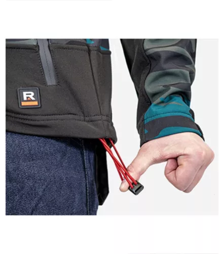 Téli softshell kabát férfi Vertex Camo W56 camouflage petrol S méret