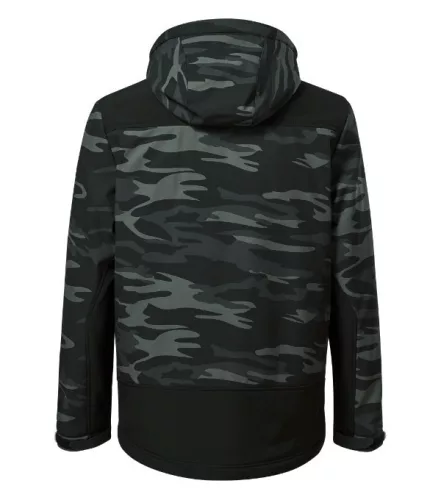 Téli softshell kabát férfi Vertex Camo W56 camouflage dark gray S méret