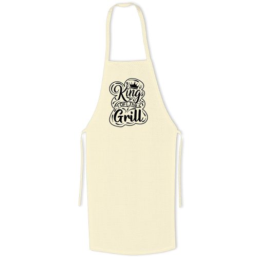 King of the grill - Fekete kötény