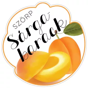 Szörp cimke Sárgabarack 5 db/csomag