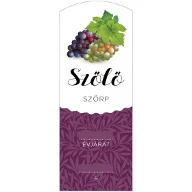 Szörp cimke Szőlő hosszú 5 db/csomag