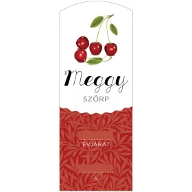 Szörp cimke Meggy hosszú 5 db/csomag