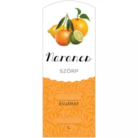 Szörp cimke Narancs hosszú 5 db/csomag