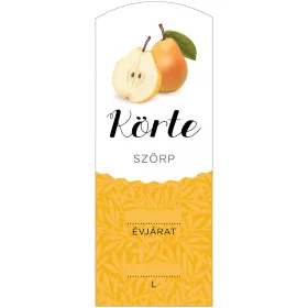 Szörp cimke Körte hosszú 5 db/csomag