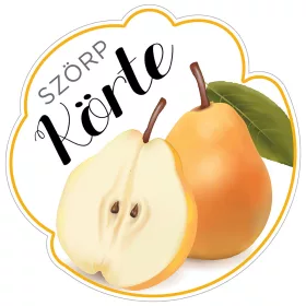 Szörp cimke Körte 5 db/csomag