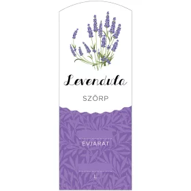 Szörp cimke Levendula hosszú 5 db/csomag