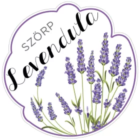 Szörp cimke Levendula 5 db/csomag
