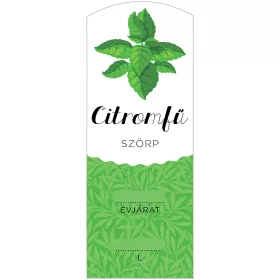 Szörp cimke Citromfű hosszú 5 db/csomag