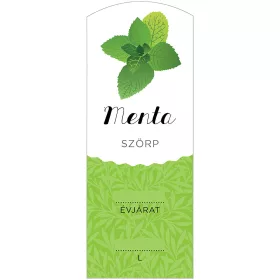 Szörp cimke Menta hosszú 5 db/csomag