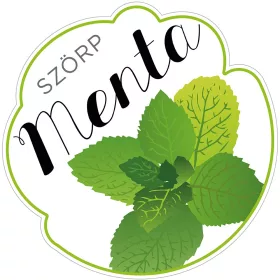 Szörp cimke Menta 5 db/csomag