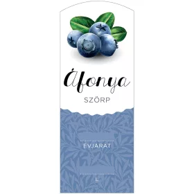 Szörp cimke Áfonya hosszú 5 db/csomag