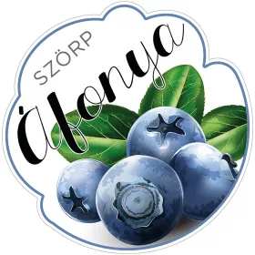 Szörp cimke Áfonya 5 db/csomag