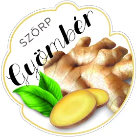 Szörp cimke Gyömbér 5 db/csomag