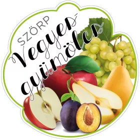 Szörp cimke Vegyes gyümölcs 5 db/csomag