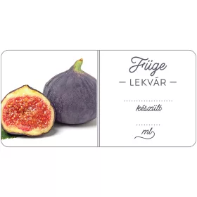 Füge lekvár öntapadós műanyag alapú cimke 6 db/csomag