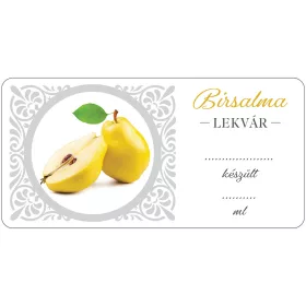   Birsalma lekvár öntapadós műanyag alapú cimke 6 db/csomag