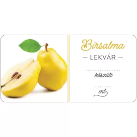   Birsalma lekvár öntapadós műanyag alapú cimke 6 db/csomag