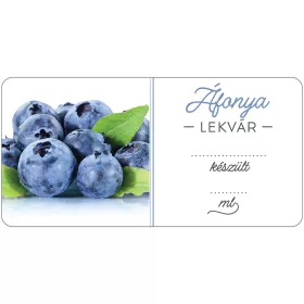   Áfonya lekvár öntapadós műanyag alapú cimke 6 db/csomag