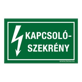 Kapcsolószekrény Öntapadós matrica 160x100 mm