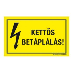 Kettős betáplálás! Öntapadós matrica 160x100 mm