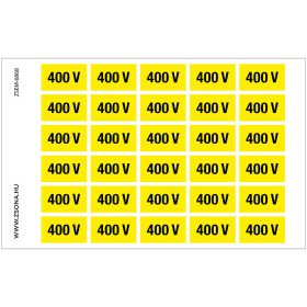 400 V matrica csomag 30db/csomag