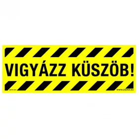   Vigyázz, küszöb! padló matrica csomag  140x50 mm 4db/csomag