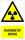 Radioaktív anyag Öntapadós matrica 160x250 mm