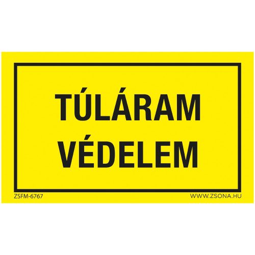 Túláram védelem Műanyag tábla 250x160 mm