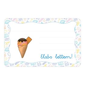 Samolepiaci štítok s brožúrkou s nápisom Fagyi škôlka