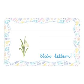 Samolepiaca knižočková etiketa s nápisom MŠ Hóvirág