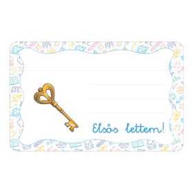 Samolepiaca knižočková etiketa s nápisom Kluchs škôlka