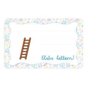   Samolepiaca brožúrková etiketa s nápisom Rebrík do škôlky