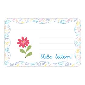 Samolepiaca knižočková etiketa s nápisom Virág škôlka