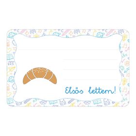 Samolepiaci štítok na knižočku s nápisom Kifli škôlka