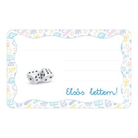 Samolepiaca knižočková etiketa s nápisom MŠ Dobókocka