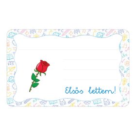 Samolepiaca knižočková etiketa s nápisom MŠ Rózsa