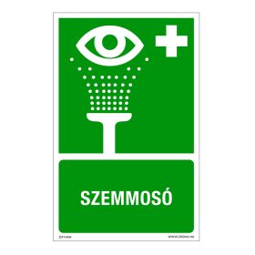 Szemmosó Öntapadós matrica 160x100 mm